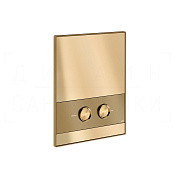 Gessi Ludovica Кнопка смыва для инсталляции Geberit, 2 режима, латунь, цвет: deep bronze brushed PVD 76611#791