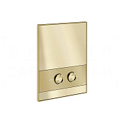 Gessi Ludovica Кнопка смыва для инсталляции Geberit, 2 режима, латунь, цвет: brushed brass PVD 76615#727