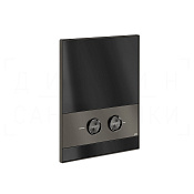Gessi Ludovica Кнопка смыва для инсталляции Tece, 2 режима, латунь, цвет: black metal brushed PVD 76617#707