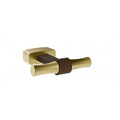 Gessi Jacqueline Крючок для полотенец двойной, подвесной, цвет: brushed brass PVD 77521#727