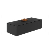 Gessi Jacqueline Контейнер для хранения 23х8,4h см, с крышкой, цвет: matte black 77561#299