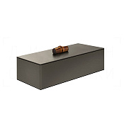 Gessi Jacqueline Контейнер для хранения 23х8,4h см, с крышкой, цвет: black metal brushed PVD 77561#707