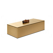 Gessi Jacqueline Контейнер для хранения 23х8,4h см, с крышкой, цвет: warm bronze brushed PVD 77561#726