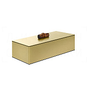 Gessi Jacqueline Контейнер для хранения 23х8,4h см, с крышкой, цвет: brushed brass PVD 77561#727