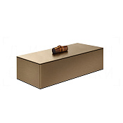 Gessi Jacqueline Контейнер для хранения 23х8,4h см, с крышкой, цвет: coffee bronze brushed PVD 77561#761