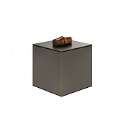 Gessi Jacqueline Контейнер для хранения 10х12,4h см, с крышкой, цвет: black metal brushed PVD 77563#707