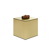 Gessi Jacqueline Контейнер для хранения 10х12,4h см, с крышкой, цвет: brushed brass PVD 77563#727