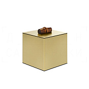 Gessi Jacqueline Контейнер для хранения 15х17,4h см, с крышкой, цвет: brushed brass PVD 77565#727