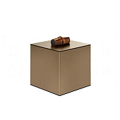 Gessi Jacqueline Контейнер для хранения 15х17,4h см, с крышкой, цвет: coffee bronze brushed PVD 77565#761