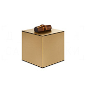 Gessi Jacqueline Контейнер для хранения 8х10,4h см, с крышкой, цвет: warm bronze brushed PVD 77567#726