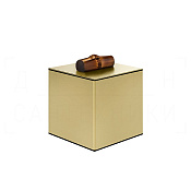 Gessi Jacqueline Контейнер для хранения 8х10,4h см, с крышкой, цвет: brushed brass PVD 77567#727