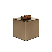 Gessi Jacqueline Контейнер для хранения 8х10,4h см, с крышкой, цвет: coffee bronze brushed PVD 77567#761