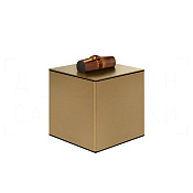 Gessi Jacqueline Контейнер для хранения 8х10,4h см, с крышкой, цвет: deep bronze brushed PVD 77567#791