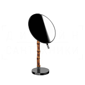 Gessi Jacqueline Косметическое зеркало настольное, 2-х кратное увеличение, цвет: black metal PVD 77573#706