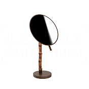 Gessi Jacqueline Косметическое зеркало настольное, 2-х кратное увеличение, цвет: dark bronze 77573#845