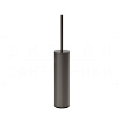 Gessi Pelle Ершик для унитаза напольный, латунная колба, цвет: black metal brushed PVD 78543#707
