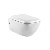 Gessi Total Look Унитаз подвесной 35,8х54 см, с сиденьем Soft Close и петлями, цвет: matt white 39113#531