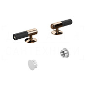 Gessi Total Look Петли плавного закрывания сиденья унитаза с заглушками, цвет: copper PVD 39184#030
