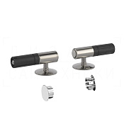 Gessi Total Look Петли плавного закрывания сиденья унитаза с заглушками, цвет: steel brushed 39184#239