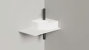 Salini Cartella S-Stone Раковина угловая 45х45х12h см, без перелива, цвет: RAL полностью матовый 1111203MF