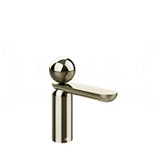 Gessi Perle Смеситель для раковины, без донного клапана, излив 13,2 см, цвет: nickel PVD 74002#720