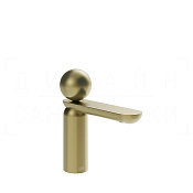 Gessi Perle Смеситель для раковины, без донного клапана, излив 13,2 см, цвет: brushed brass PVD 74002#727