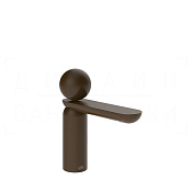 Gessi Perle Смеситель для раковины, без донного клапана, излив 13,2 см, цвет: dark bronze 74002#845
