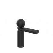Gessi Perle Смеситель для раковины, с донным клапаном, излив 13,2 см, цвет: matte black 74051#299