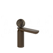 Gessi Perle Смеситель для раковины, без донного клапана, излив 13,2 см, цвет: dark bronze 74102#845
