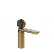 Gessi Perle Смеситель для раковины, с донным клапаном, излив 13,2 см, цвет: warm bronze brushed PVD 74151#726