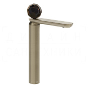 Gessi Perle Смеситель для раковины высокий, без дон. кл., излив 27,4 см, цвет: finox brushed nickel 74204#149