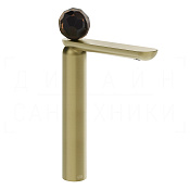 Gessi Perle Смеситель для раковины высокий, без дон. клап., излив 27,4 см, цвет: brushed brass PVD 74204#727