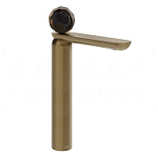 Gessi Perle Смеситель для раковины высокий, без д/к, излив 27,4 см, цвет: deep bronze brushed PVD 74204#791