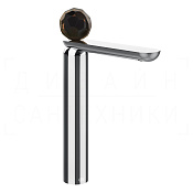 Gessi Perle Смеситель для раковины высокий, с донным клапаном, излив 27,4 см, цвет: chrome 74253#031