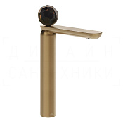 Gessi Perle Смеситель для раковины высокий, с д/к, излив 27,4 см, цвет: warm bronze brushed PVD 74253#726
