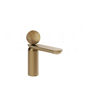 Gessi Perle Смеситель для раковины, без донного клап., излив 13,2 см, цвет: warm bronze brushed PVD 74302#726