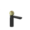 Gessi Perle Смеситель для раковины, с донным клапаном, излив 13,2 см, цвет: matte black 74551#299