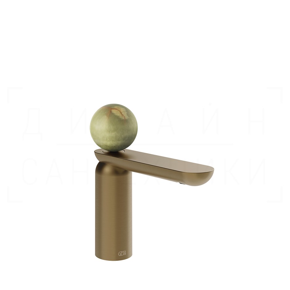 Gessi Perle Смеситель для раковины, с донным клапаном, излив 13,2 см, цвет: deep bronze brushed PVD 74551#791