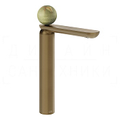Gessi Perle Смеситель для раковины высокий, с д/к, излив 27,4 см, цвет: deep bronze brushed PVD 74553#791