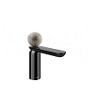 Gessi Perle Смеситель для раковины, без донного клапана, излив 13,2 см, цвет: black metal PVD 74602#706