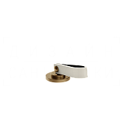 Gessi Pelle Laccetto Смеситель для раковины, без д/к и излива, цвет: creme/deep bronze brushed PVD 78400#448