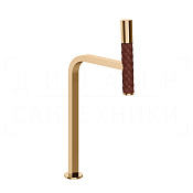 Gessi Pelle Tresse Смеситель для раковины высокий, излив 27,4 см, цвет: red cherry/warm bronze PVD 78604#430