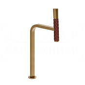 Gessi Pelle Tresse Смеситель для раковины высокий, излив 27,4 см, цвет: red cherry/warm bronze PVD 78604#431