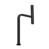 Gessi Pelle Tresse Смеситель для раковины высокий, без д/к, излив 27,4 см, цвет: nero/matte black 78604#438