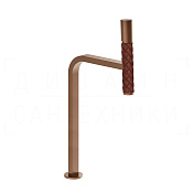Gessi Pelle Tresse Смеситель для раковины высокий, с д/к, излив 27,4 см, цвет: red cherry/copper PVD 78653#445