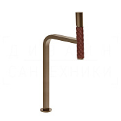 Gessi Pelle Tresse Смеситель для раковины высокий, излив 27,4 см, цвет: red cherry/coffee bronze PVD 78653#447