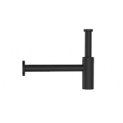 Gessi Сифон для раковины бутылочный G 1 1/4, цвет: matte black 01430#299