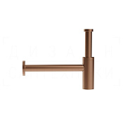 Gessi Сифон для раковины бутылочный G 1 1/4, цвет: copper brushed PVD 01430#708