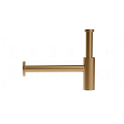 Gessi Сифон для раковины бутылочный G 1 1/4, цвет: warm bronze brushed PVD 01430#726