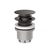 Gessi Донный клапан без перелива “Stop&Go”, цвет: black metal brushed PVD 01431#707